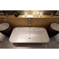 Vasca da bagno moderna in acrilico bianco FreeStanding